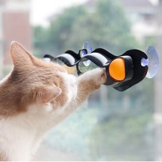 Venster Zuignap Track Ballen Kat Speelgoed Tafeltennis Adsorptie Glas Educatief Speelgoed Kitten Interactief Speelgoed Huisdieren Benodigdheden