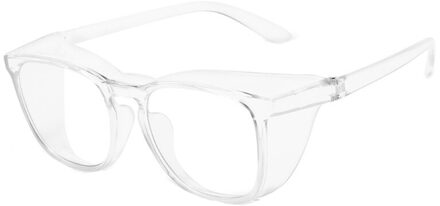 Vented Veiligheidsbril Clear Oogbescherming Anti Fog Bril Beschermende Anti Dust Eyewear Lab Werkplek Buiten Rijden H051 doorzichtig