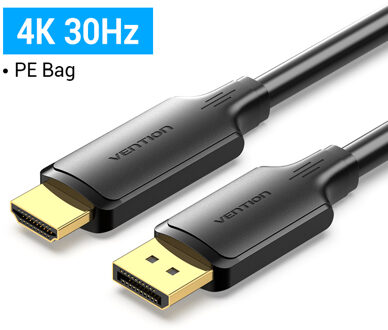 Ventie Display Port Naar Hdmi 4K 60Hz Dp Naar Hdmi Kabel Voor Pc Laptop Hdtv Monitor Projector Video audio Kabel Displayport Naar Hdmi groen / 5m