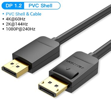 Ventie Displayport Kabel 1.4 8K 4K Hdr 32.4Gbps Display Port Adapter Video Audio Voor Pc Laptop Tv dp 1.4 1.2 Display Port Kabel DP 1.2 / 1.5m