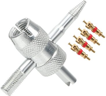 Ventiel Puller 4 In 1 Ventiel Removal Tool Tyre Schoonmaak Tool 4 Stuks Koperen Ventiel Auto band Reparatie Tools