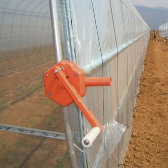 Ventilatie Installeren Self Locking Kas Hand Crank Winch Low Noise Agrarische Zijwand Film Ranch Machine Roll Up