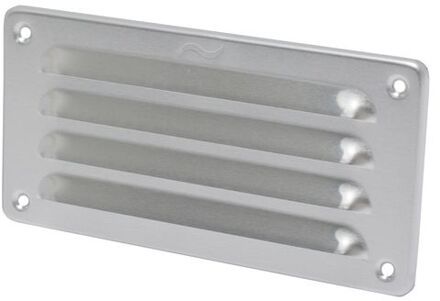 ventilatierooster / grille , maat 9 x 18 cm | aluminium