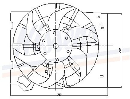 Ventilator, condensator airconditioning 85186