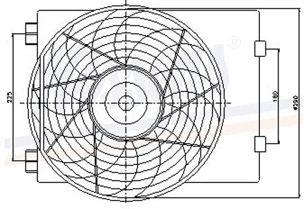 Ventilator, condensator airconditioning 85197
