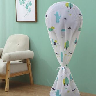 Ventilator Stofkap Huishoudelijke Peva Bloemen Ronde Elektrische Ventilator Beschermkap Vloer Fan Veiligheid Bescherming Waterdichte Stofkap