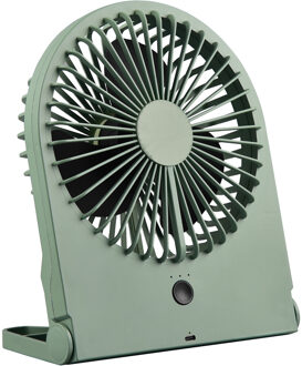 Ventilator - Trion Breezi - Tafelventilator - Staand - Rechthoek - Mat Groen - Kunststof