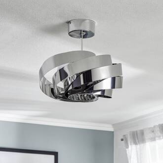 Vento plafondlamp, chroom-nikkelkleurig, Ø 40 cm, metaal