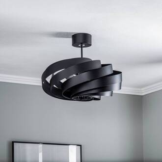 Vento plafondlamp, zwart, Ø 50 cm, metaal, E27