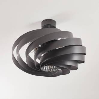 Vento plafondlamp, zwart, Ø 60 cm, metaal, E27