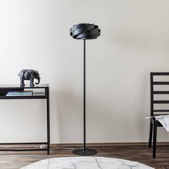 Vento vloerlamp, zwart, metaal, E27, Ø 40 cm