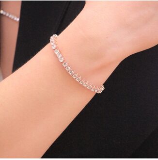 Venus Armband - Witte Zirkoon - maat Wit en roségoud