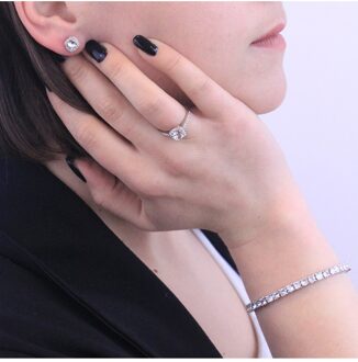 Venus Armband - Witte Zirkoon Wit Zilver