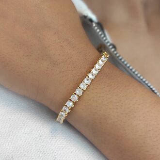 Venus Armbanden - Goud en Kristal - One Size