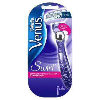 Venus Extra Smooth Swirl Scheersysteem Flexiball met Scheermesjes