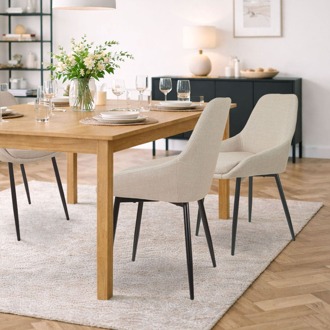 Vera eetkamerstoel beige