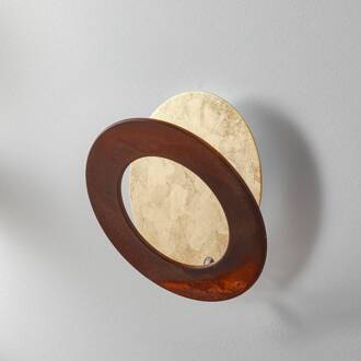 Vera LED wandlamp 930 Ø26cm goud/roest bladgoud, roest