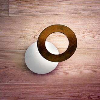 Vera wandlamp 927 Triac Ø26cm wit/roest wit, roestbruin