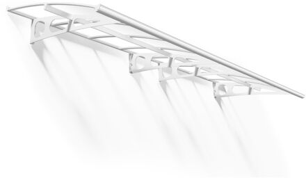 Veranda- En Deurluifel Bordeaux Helder Wit 140x447cm