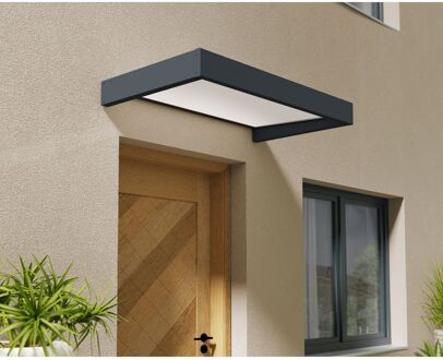 Veranda- En Deurluifel Sophia - Wit - Opaque - Donkergrijs - 95x160cm
