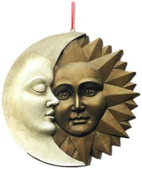 Veranda Muur Decor Maan En Zon Opknoping Plaque Celestial Art Indoor Outdoor Decoración De Habitación Декор Для Комнаты