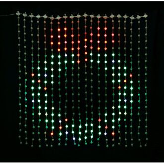 Veranderende Gordijn Lamp - 400 Led's - Multikleur - 1m - Buiten