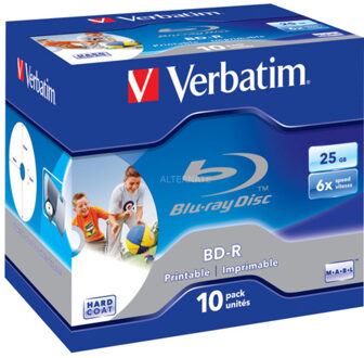 Verbatim 43713 Blu-ray BD-R disc 25 GB 10 stuk(s) Jewelcase Bedrukbaar