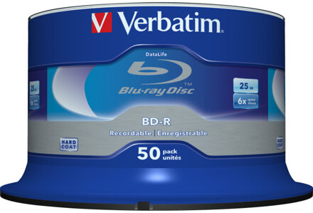 Verbatim BD-R SL Datalife 25GB 6x 50 Pack Spindle