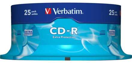 Verbatim CD-R Verbatim 700MB 80min 52X spindel 25stuks Wit