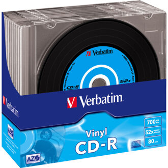 Verbatim Data CD-R AZO 52x 700MB (10 stuks in schijfcase)