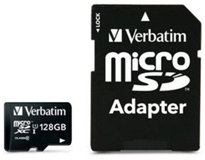 Verbatim Premium microSDXC-kaart 128 GB Class 10 Incl. SD-adapter