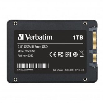 Verbatim SSD 1TB Verbatim Vi550 S3 Phison 2,5" (6.3cm) SATAIII intern retail