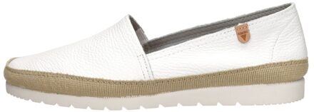 Verbenas Noa leren espadrilles wit - 42