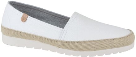 Verbenas Noa leren espadrilles wit - 42