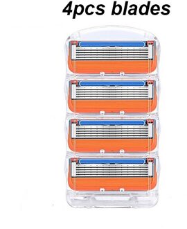 Verbeterde 5-layer Scheermes Frame Combinatie mannen Scheermesje 4/8/12pcs scheerapparaat Houder Scheermes Houder voor Mannen Mode 4stk blades