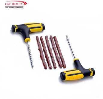 Verbeterde 7 Stks/set Autoband Reparatie Tools Kit Voor Tubeless Emergency Truck Motobike Bike Tyre Snelle Punctie Plug blok