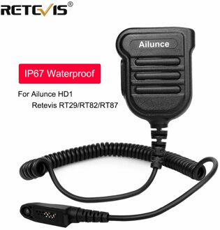 Verbeterde IP67 Waterdichte Ptt Speaker Microfoon Voor Ailunce HD1 Retevis RT29/RT82/RT83/RT87/RT648/RT647 Walkie Talkie J9131G