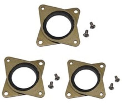 Verbeterde Nema 17 Stepper Staal En Rubber Trillingsdempers Met M3 Schroef-Cnc Voor 3D Printer Creality CR-10, CR-10S, Ender 3