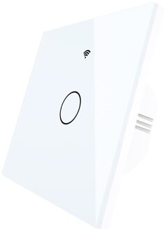 Verbeterde Wifi Smart RF433 Touch Schakelaar 2/3 Manier Smart Leven/Tuya App Controle, alexa Google Thuis Voice Control 1/2/3 Gang 1 Gang wit