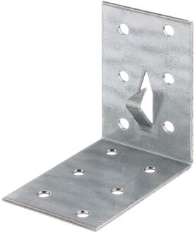 Verbindingshoek - Verzinkt Staal - Fixeerklauw - 60x60x40mm