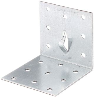 Verbindingshoek - Verzinkt Staal - Met Fixeerklauw - 60x60x60mm