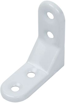 Verbindingshoek - Wit Gecoat Staal - Decoratief - 50x50x20mm