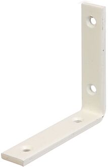 Verbindingshoek - Wit Geplastificeerd Staal - 100x100x20mm