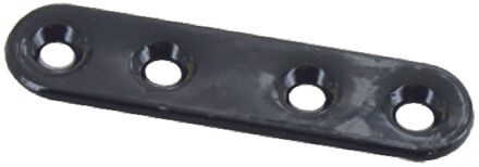 Verbindingsplaat - Zwart Geplastificeerd Staal - 60mm - 4 Stuks