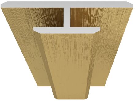 Verbindingsprofiel In Geborsteld Goud Aluminium Voor Wandpanelen - 20x5x2100 Mm