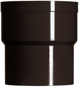 Verbindingsstuk Met 1x Lijmmof - Hwa - Pvc - Bruin - Ø80mm