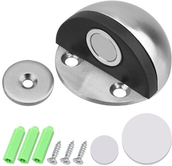 Verborgen Doorstop Nail-Gratis Doorstop 304 Rvs Deurstopper Verborgen Deur Houders Catch Floor Magnetische Deur Stopt B1