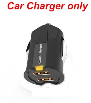 Verborgen Mini Dual Usb Car Charger Adapter 2.1A Voor Samsung Galaxy A5 J7 A8 J3 J5 S7 rand S6 S8 Note 8 Auto-Oplader Car lader enkel en alleen