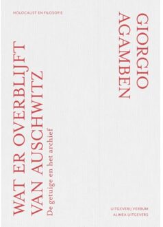 Verbum, Uitgeverij Wat er overblijft van Auschwitz? - Boek Giorgio Agamben (9074274919)