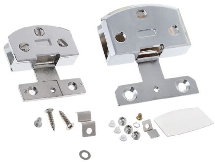 Verchroomd Glazen Deur Scharnier Kast Kast Gate Klem Meubels Hardware 1 duim